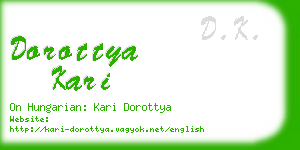 dorottya kari business card